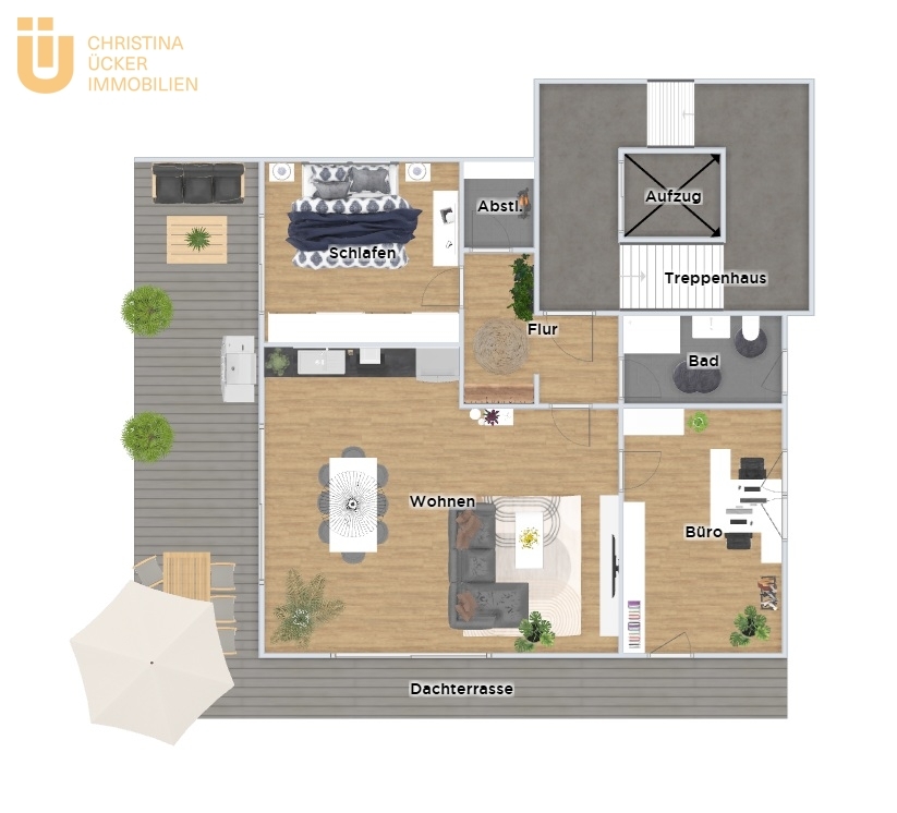 Hochwertige 3 Zimmerwohnung * Dachterrasse * Aufzug* Stellplatz * in Rödermark Ober-Roden - Photo 1