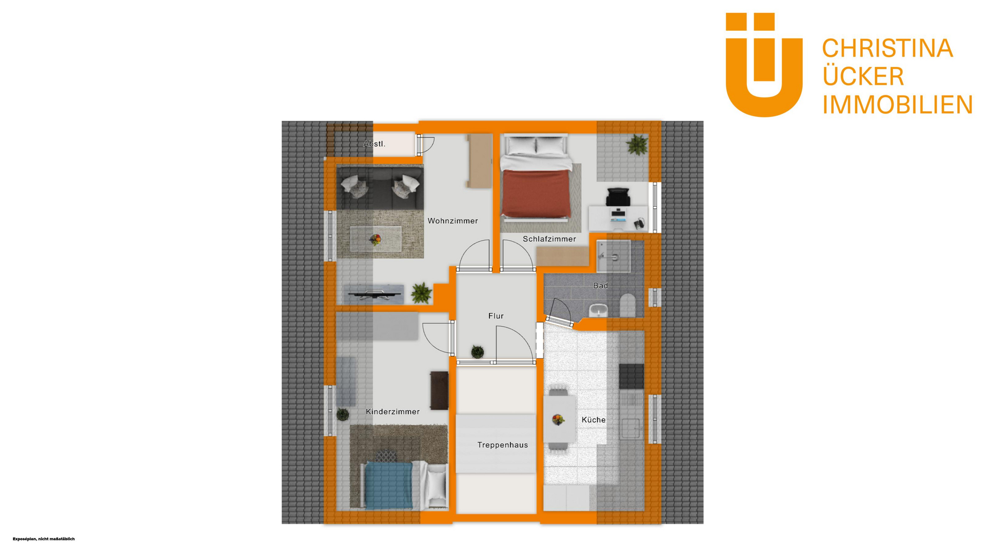 Gemütliche 3 Zimmerwohnung (DG) mit Einbauküche und Gartennutzung in Rodgau Nieder-Roden - Foto 1