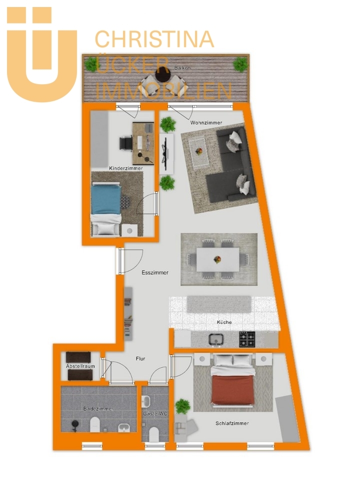 Modern und barrierefrei: helle 3 Zimmerwohnung mit EBK & Balkon in Dreieich Sprendlingen - Photo 1