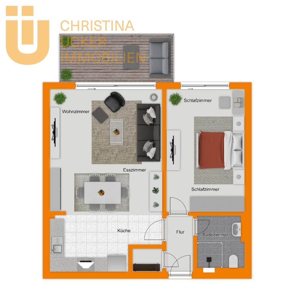 Moderne und barrierefreie 2-Zimmerwohnung mit Balkon und Stellplatz in Ober-Roden - Foto 1