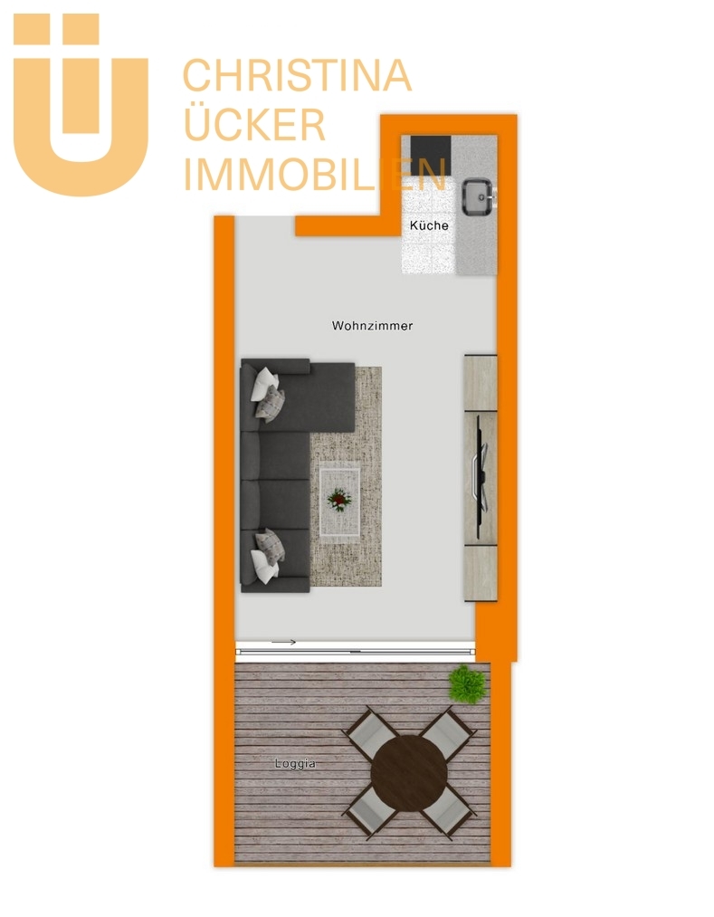 Erstbezug nach Sanierung: Moderne 2-Zimmer-Maisonette mit Weitblick & Loggia in Nieder-Roden - Photo 2