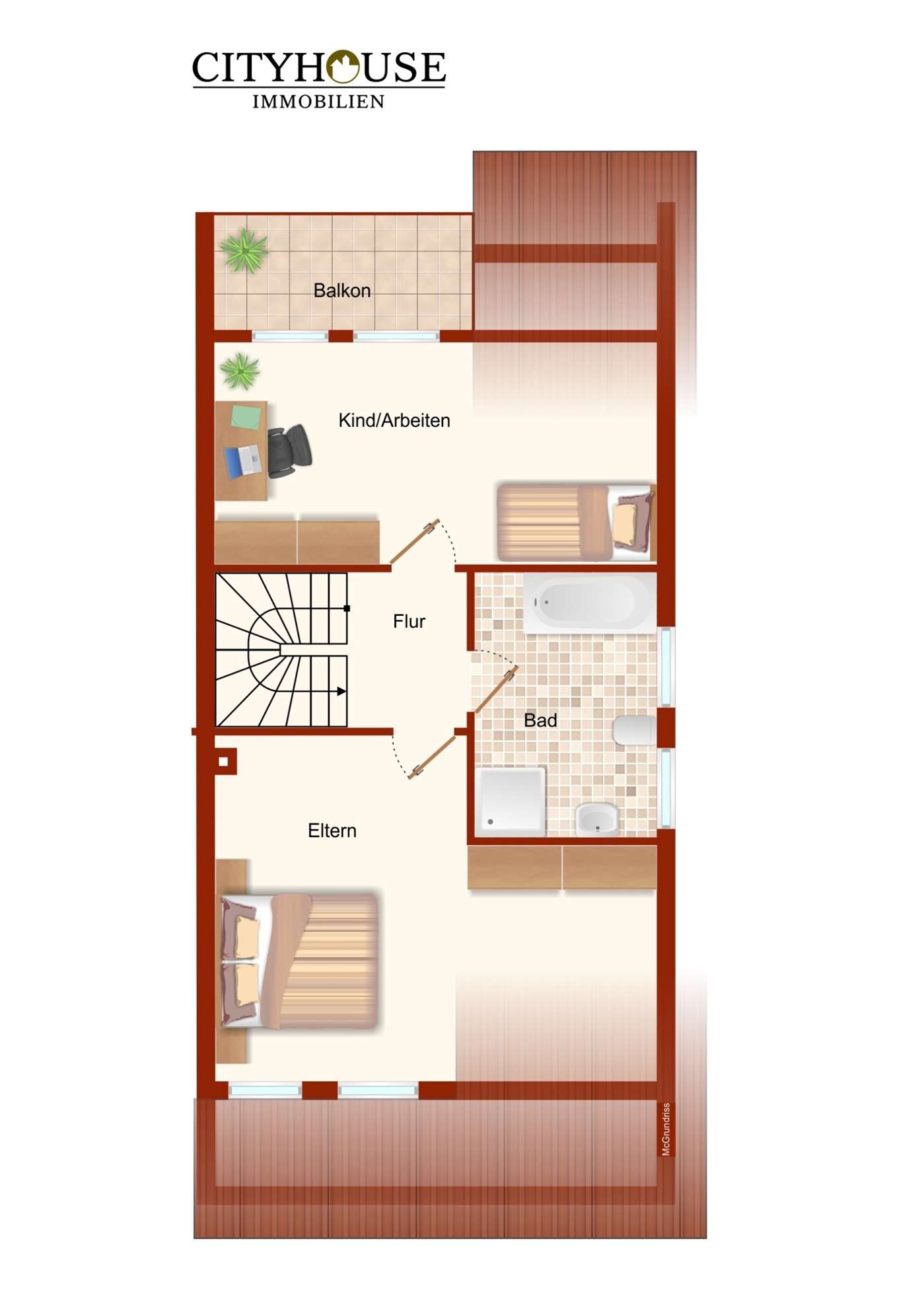 Grundriss - Dachgeschoss