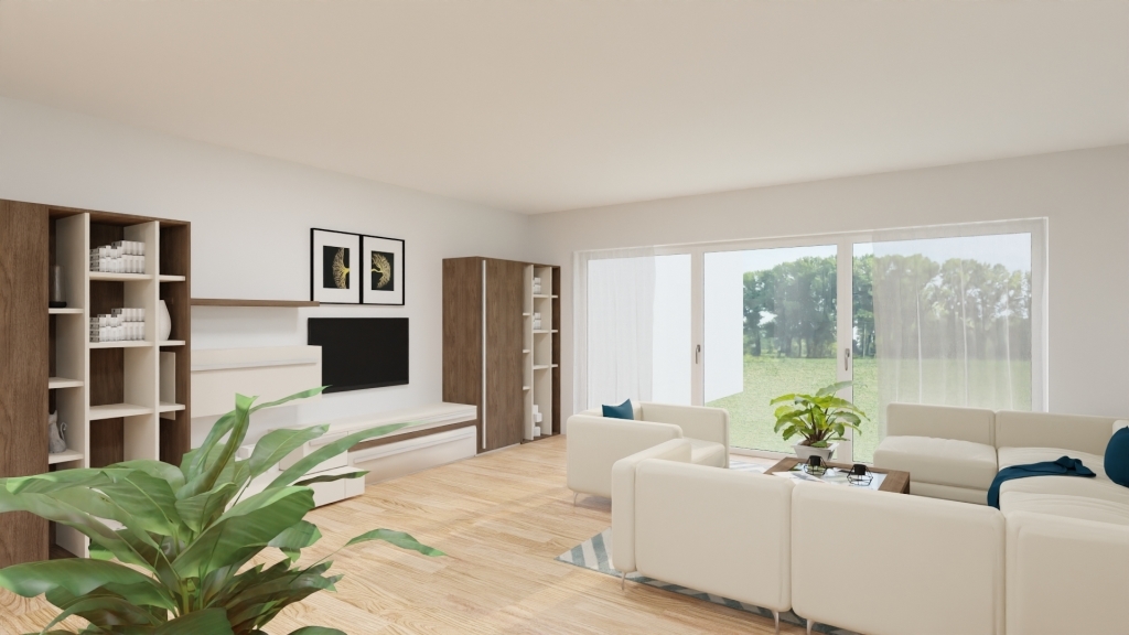 Wohnbeispiel Wohnzimmer mit Terrassenzugang
