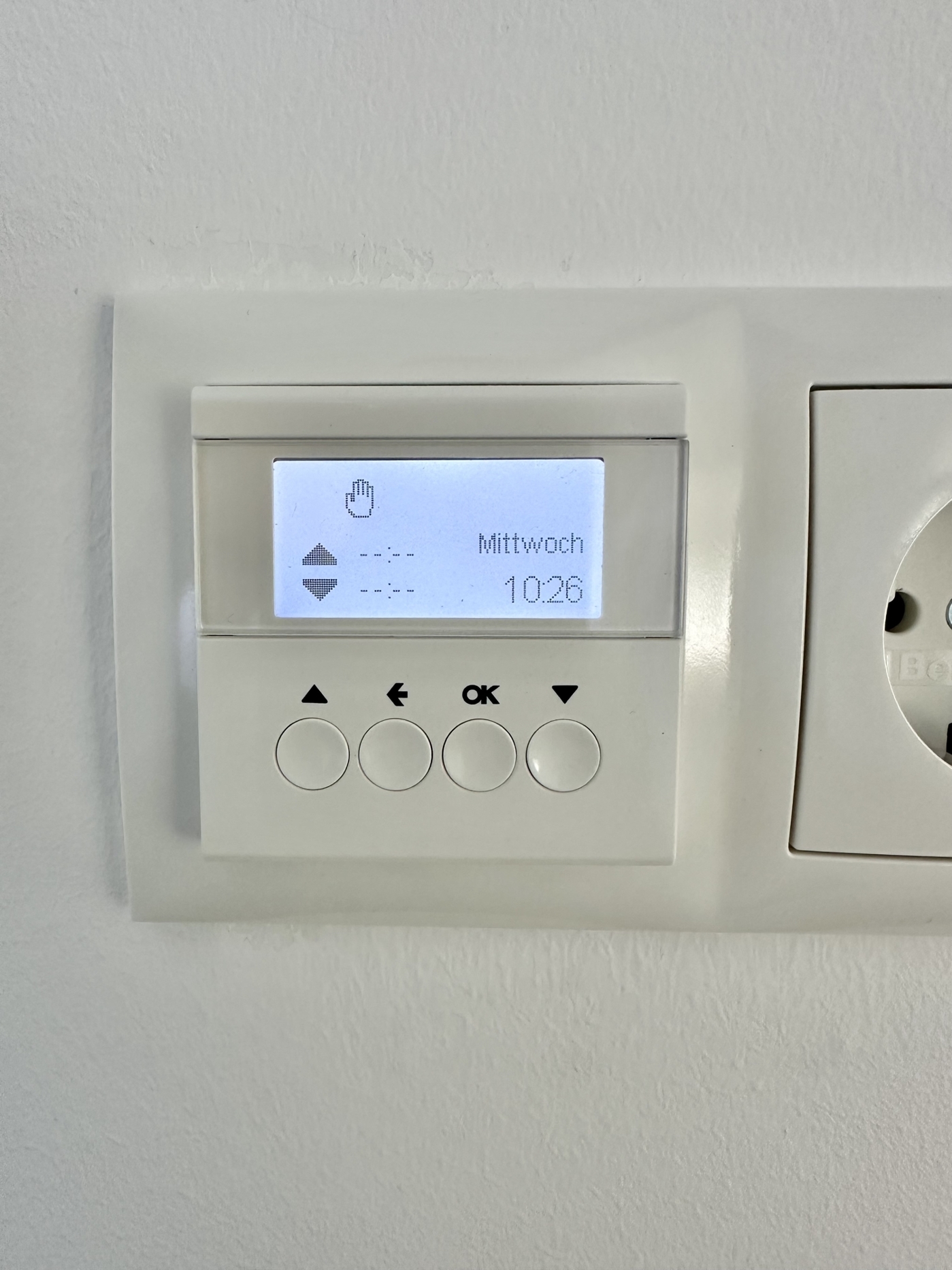 Rollladen-Zeiteinstellung