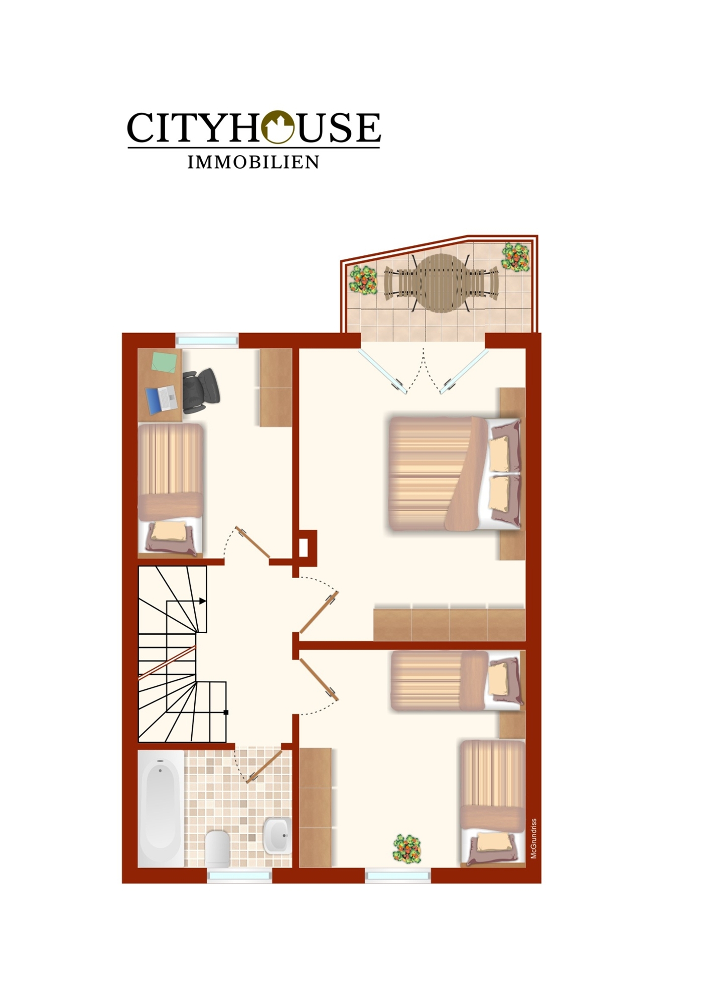 Grundriss - 1. Obergeschoss