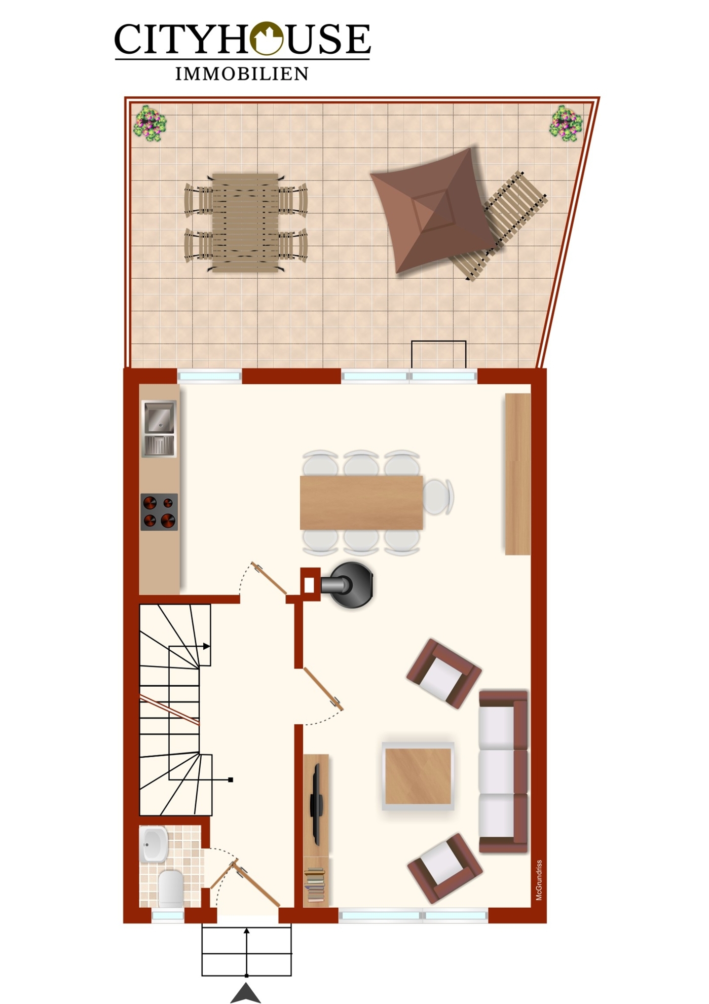 Grundriss - Erdgeschoss 