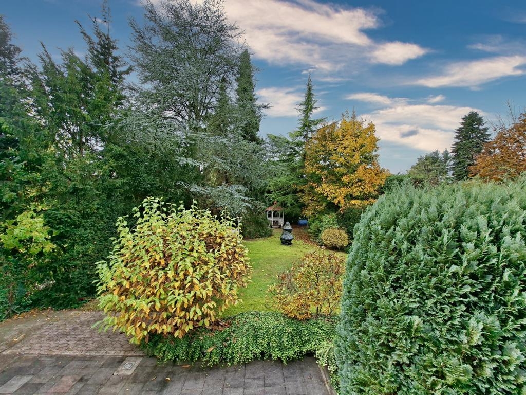 Alten Baumbestand und Sträucher