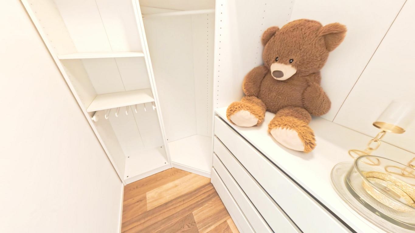 Begehbarer Kleiderschrank mit Einbauelementen