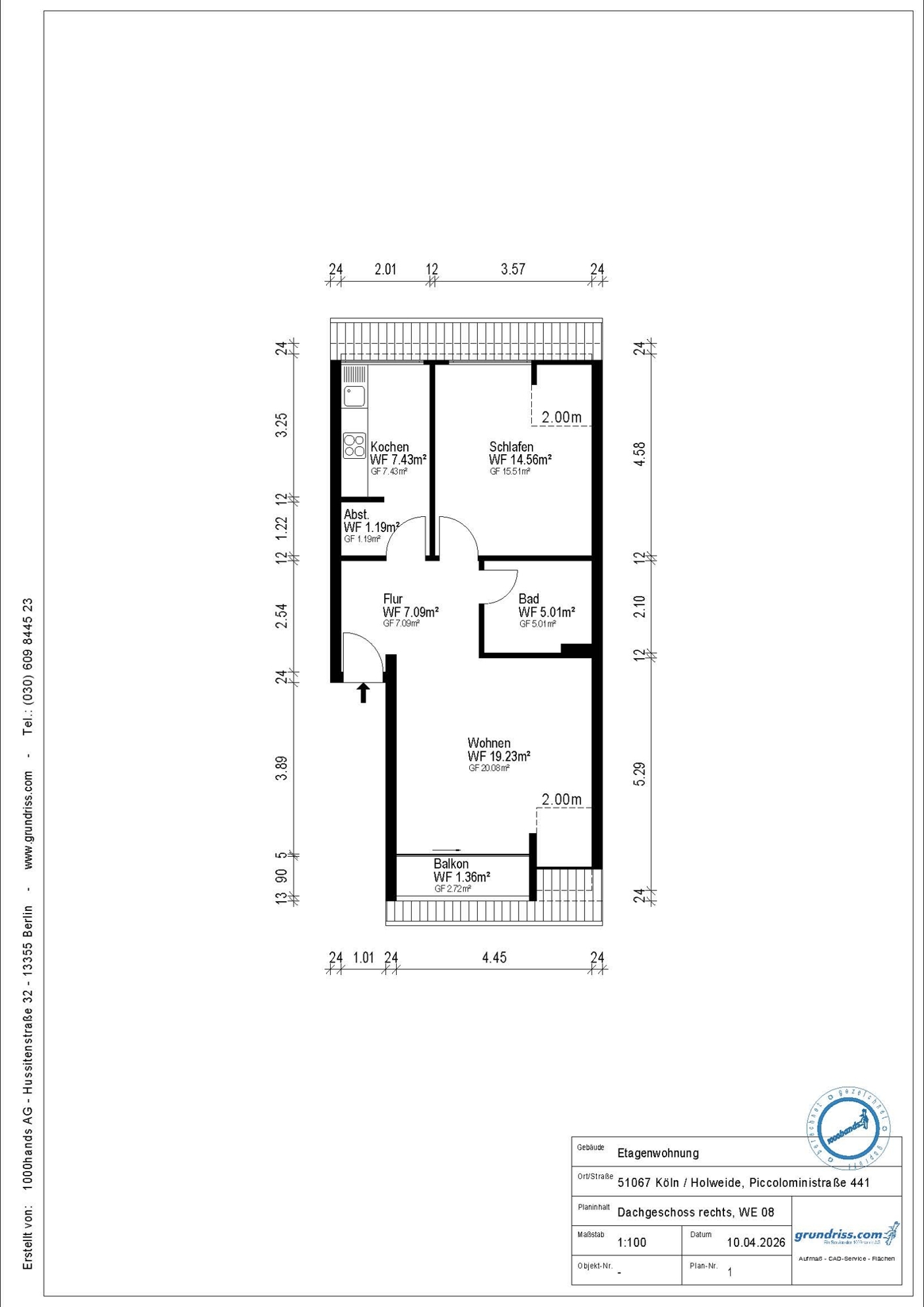 Grundriss DG rechts
