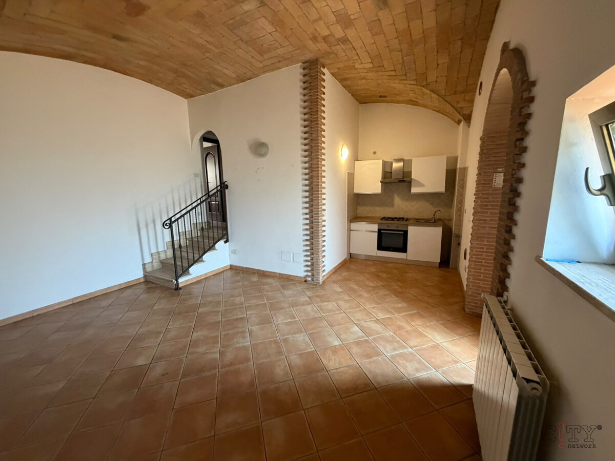 zona giorno con cucina a vista