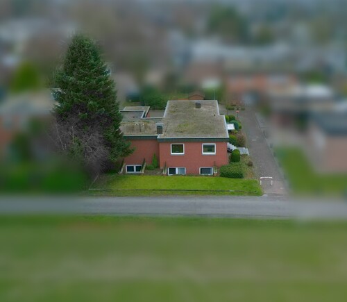 Ansicht oben Seite vom freien Feld