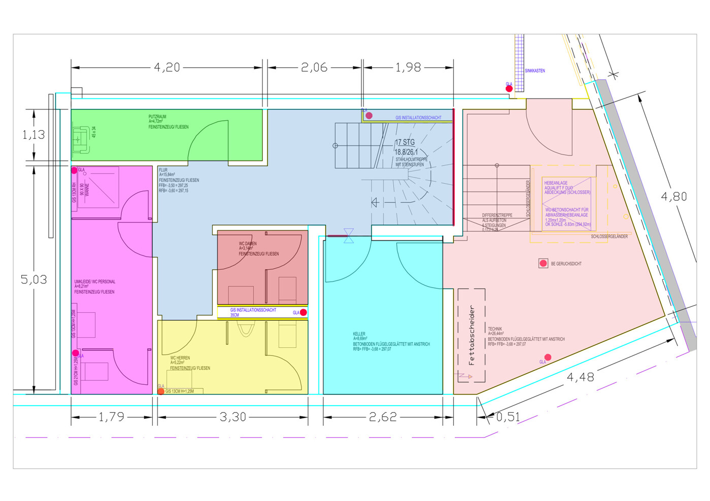 Grundriss Untergeschoss