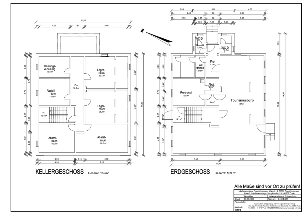 KG:EG Vorderhaus