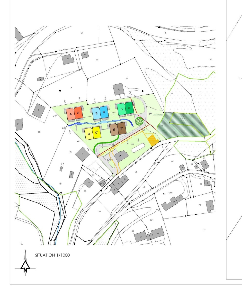 Plan de situation des immeubles
