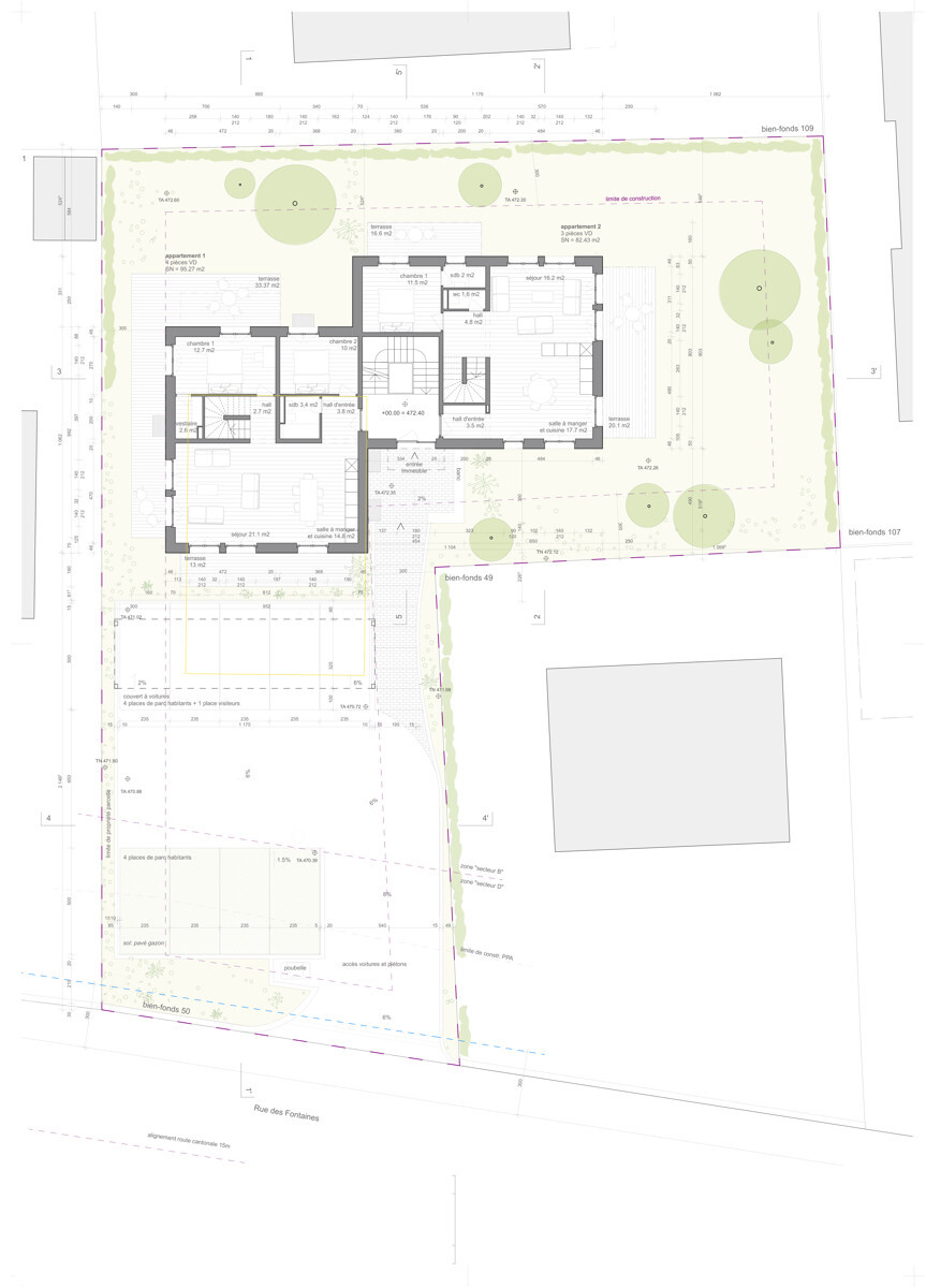 Plan rez-de-chaussée