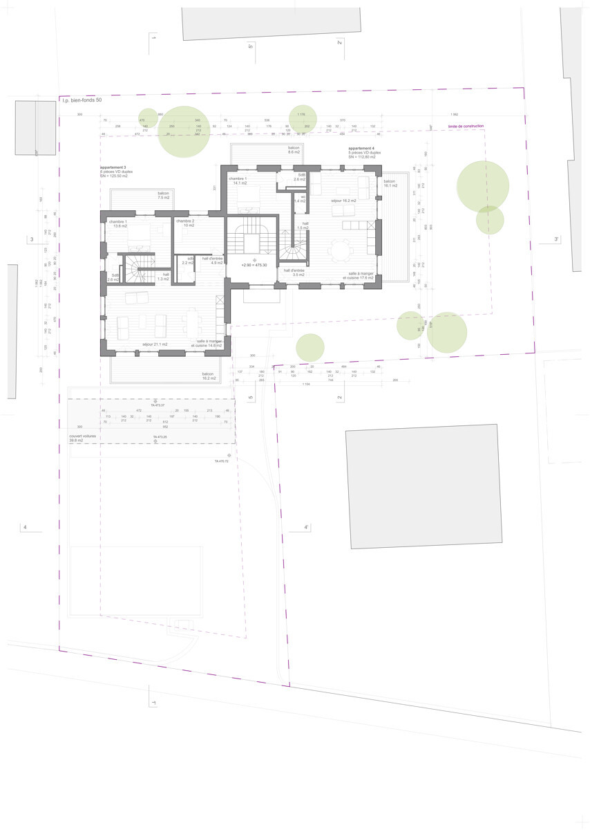 Plan premier étage