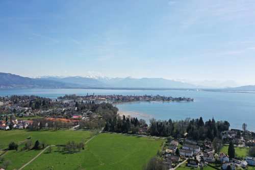 Blick vom Grundstück auf den Bodensee
