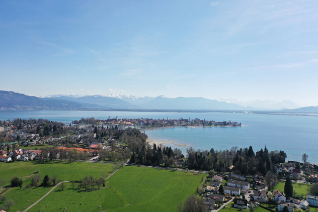 Blick vom Grundstück auf den Bodensee
