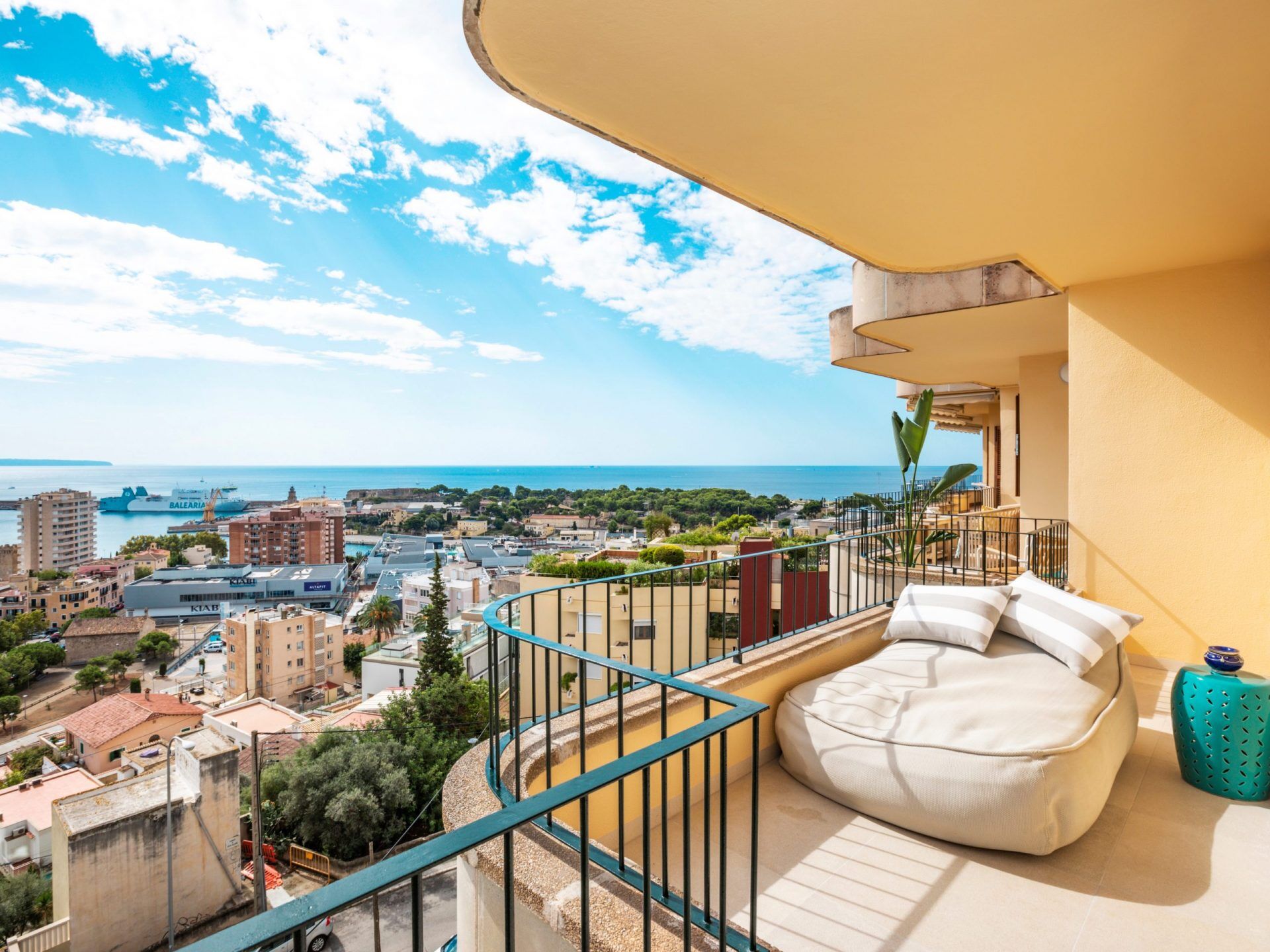 Blick vom Balkon