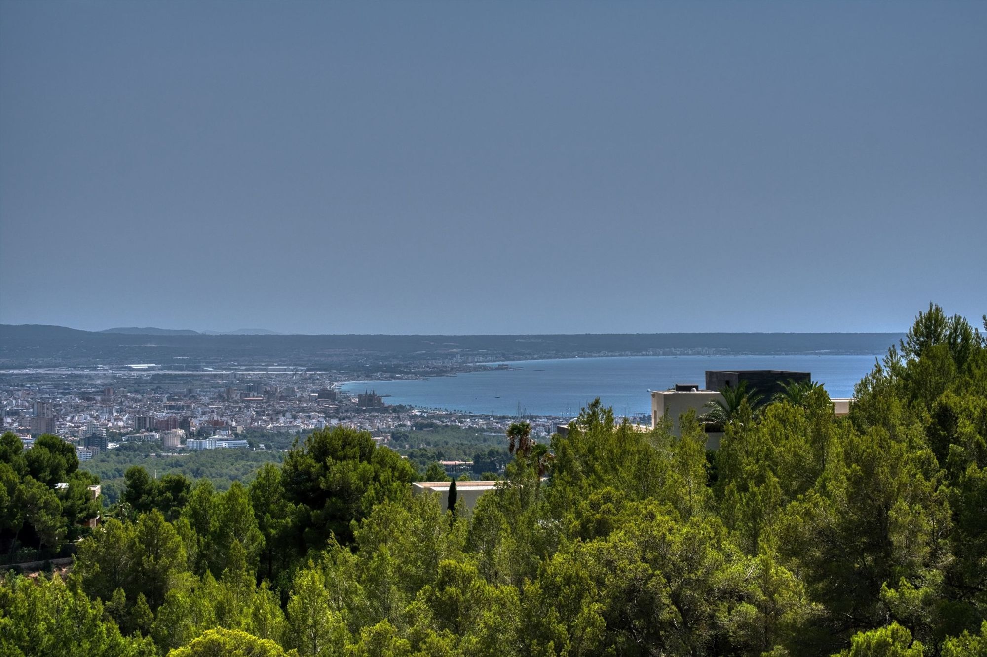 Meerblick von der Dachterrasse