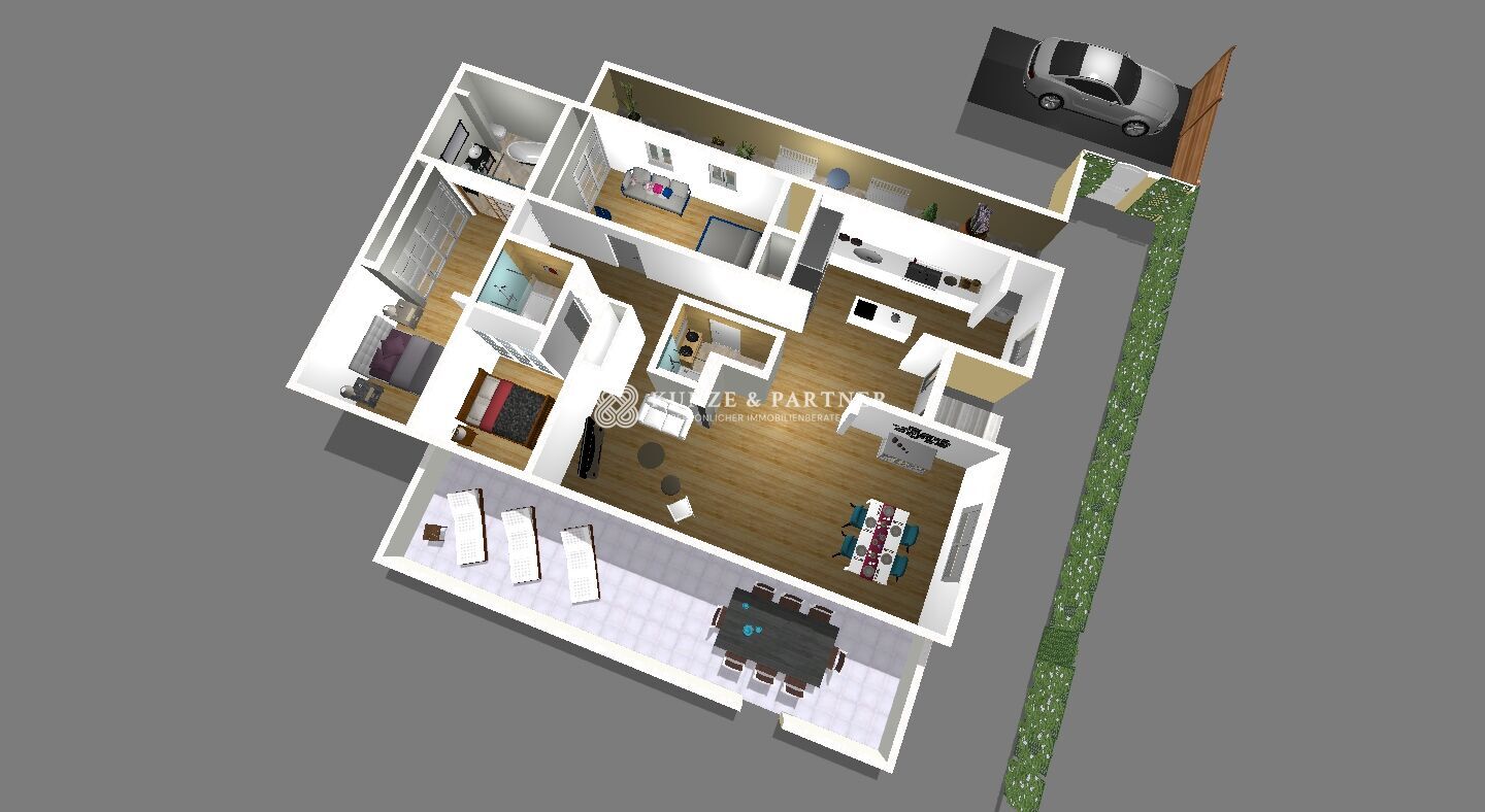 Plan 1st floor 3D - 3
