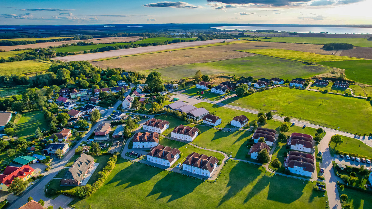 Luftbild - Weitblick zum Jasmunder Bodden