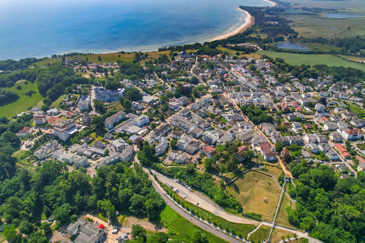 Luftbildaufnahme - Blick zum Südstrand