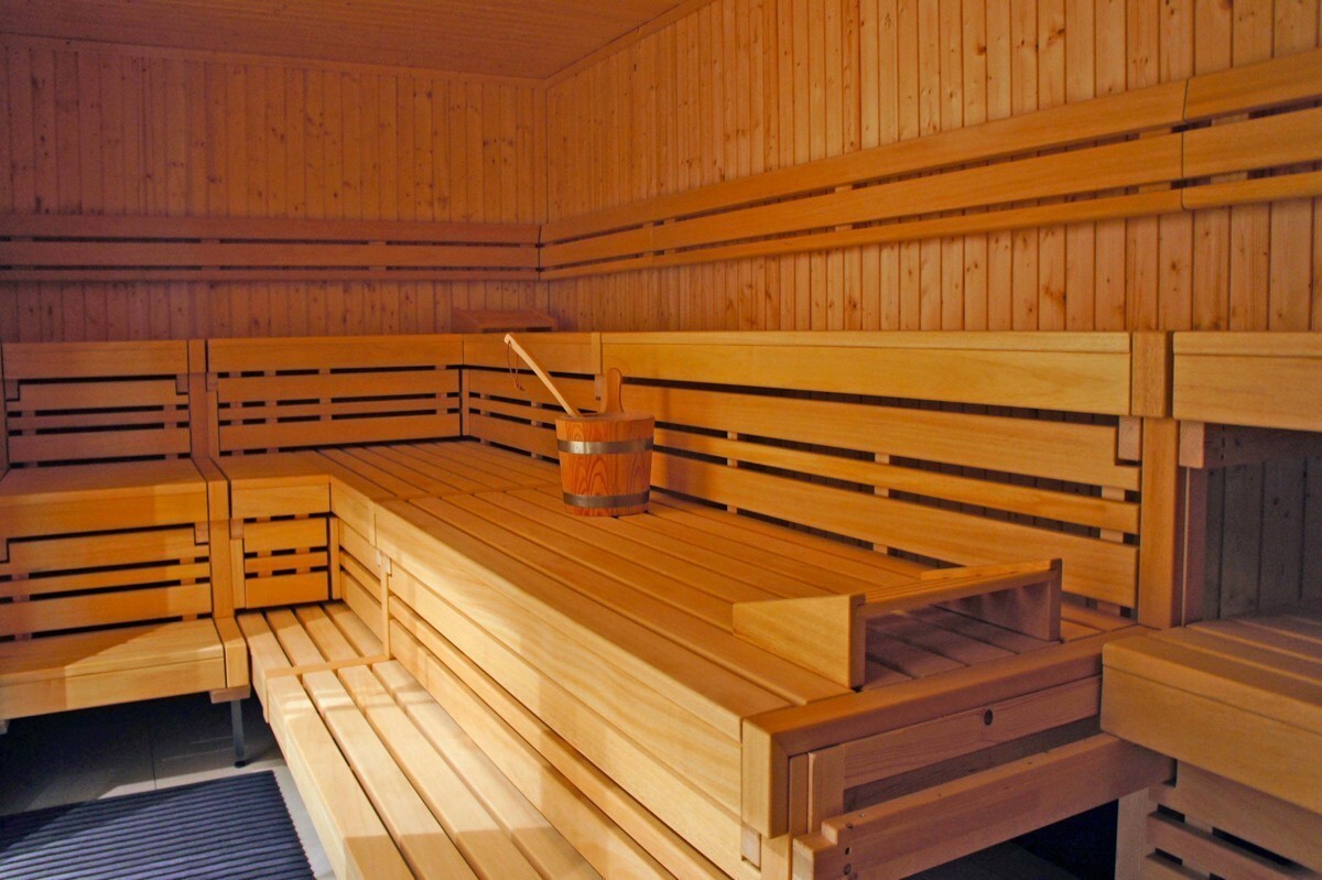 Sauna im Feriendorf