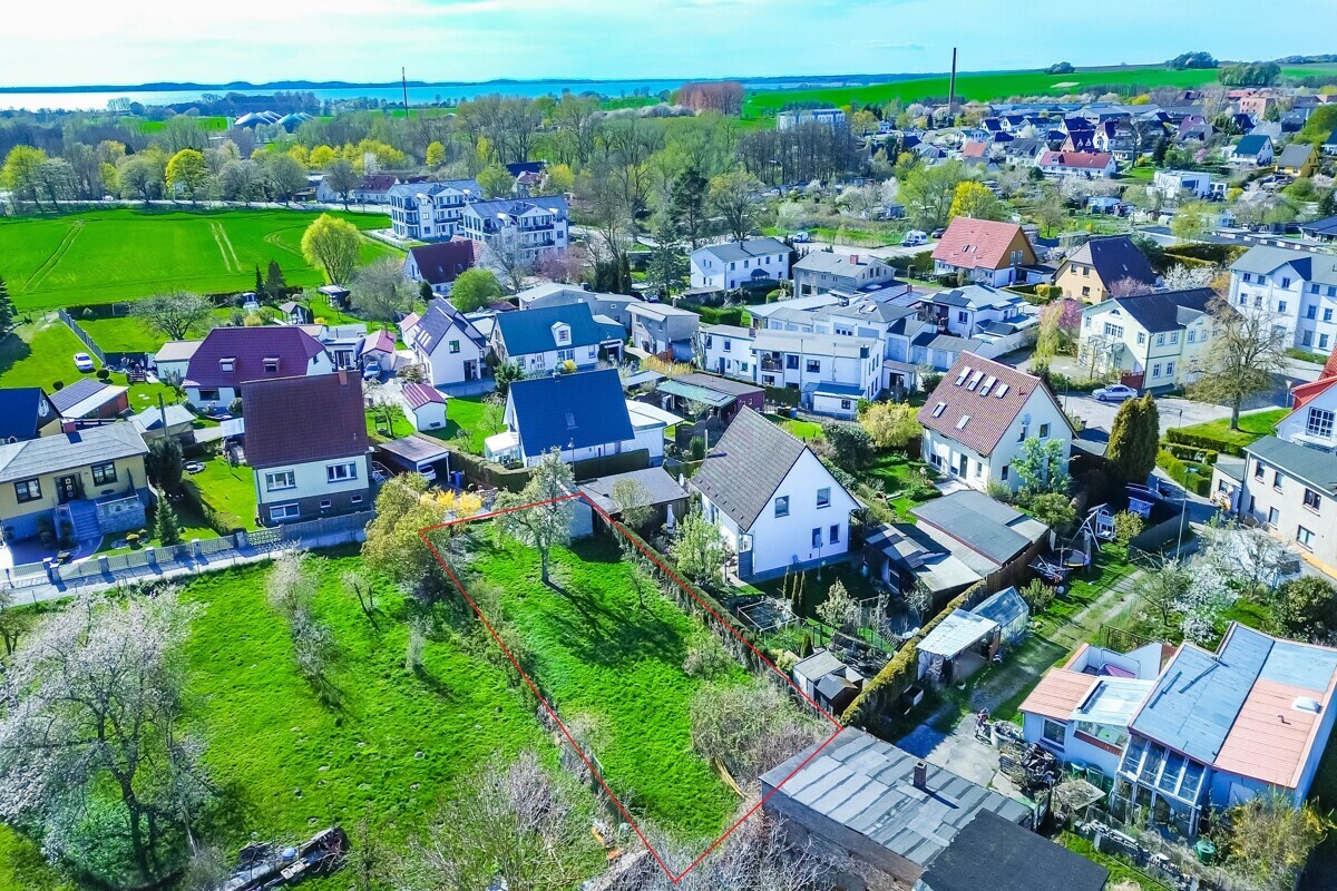 Luftbildaufnahme - ungefährer Grundstücksverlauf