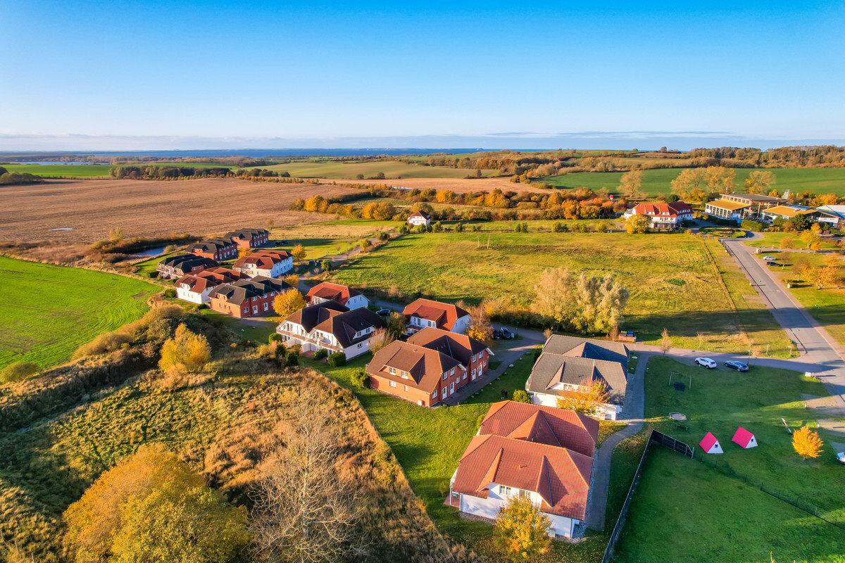 Luftbildaufnahme WEG im Herbst