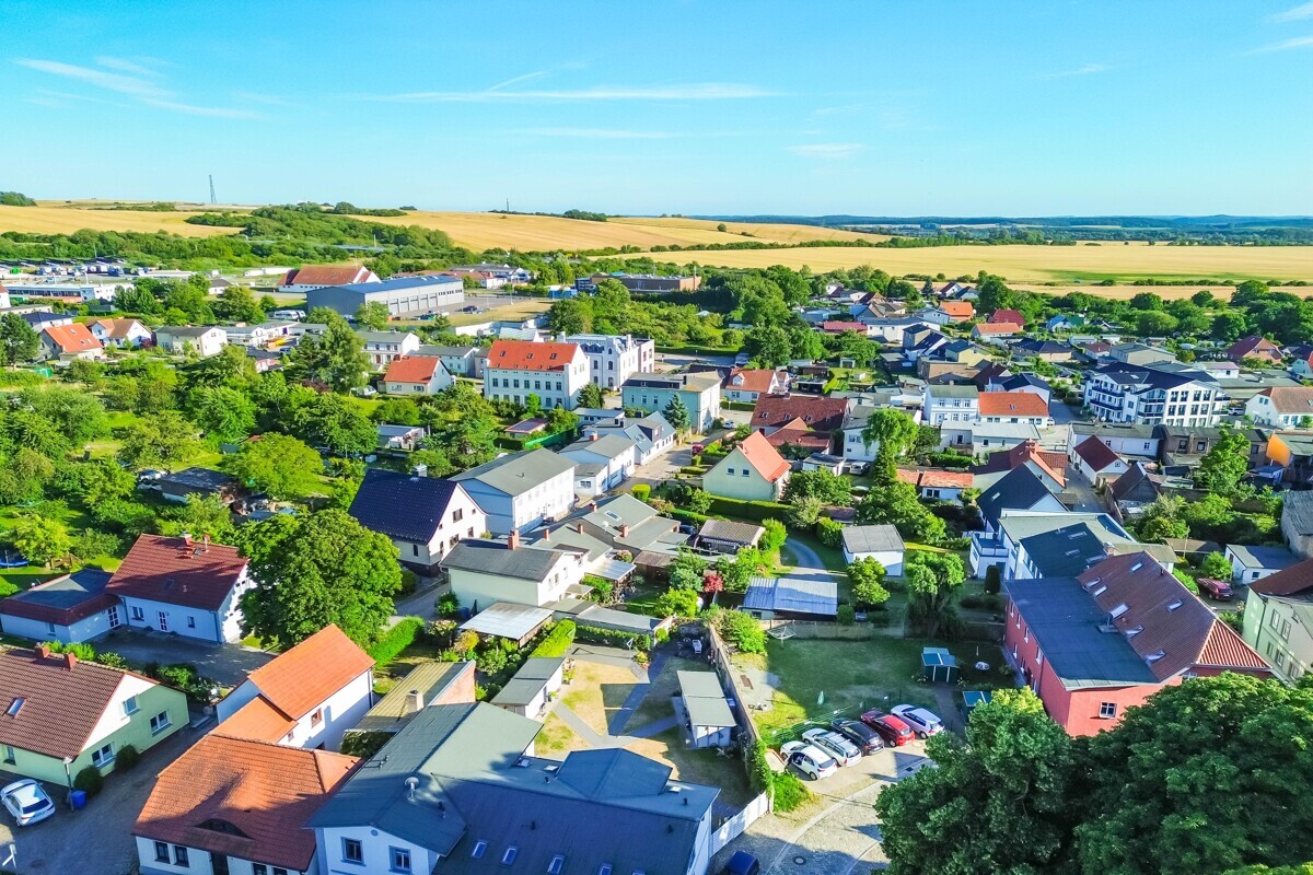 Luftbildaufnahme - Blick über Sagard