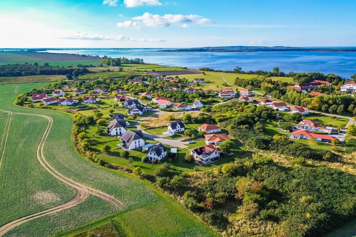 Luftbildaufnahme - Blick über Vaschvitz