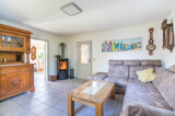 Wohnzimmer mit Kamin