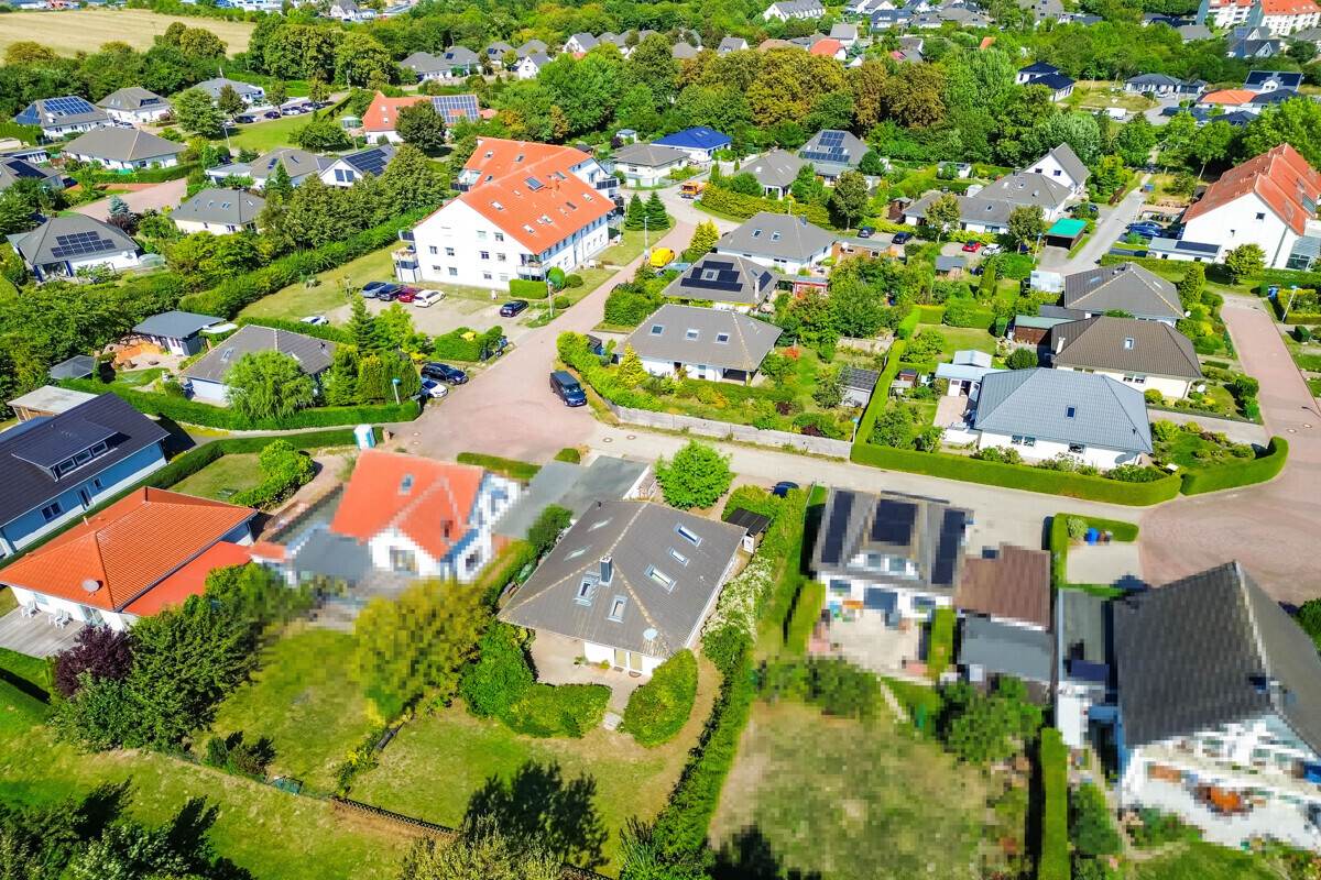 Luftbildaufnahme Wohngebiet