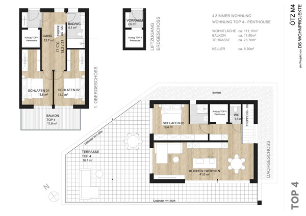 TOP 4 - Var. 4 Zimmer