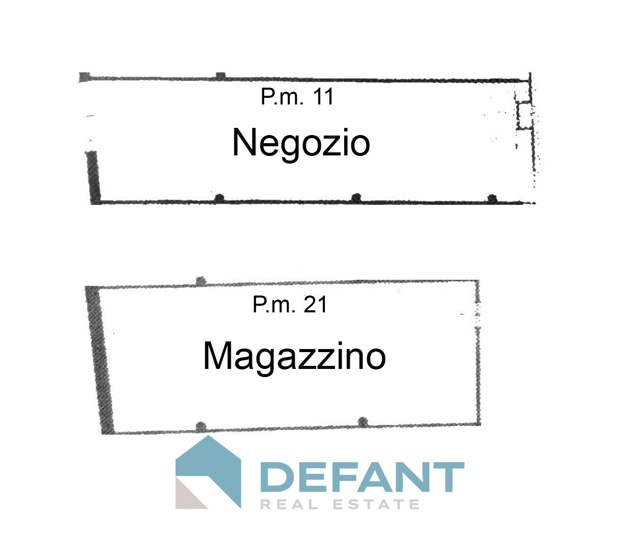 Pianta PM 11 - negozio affittato