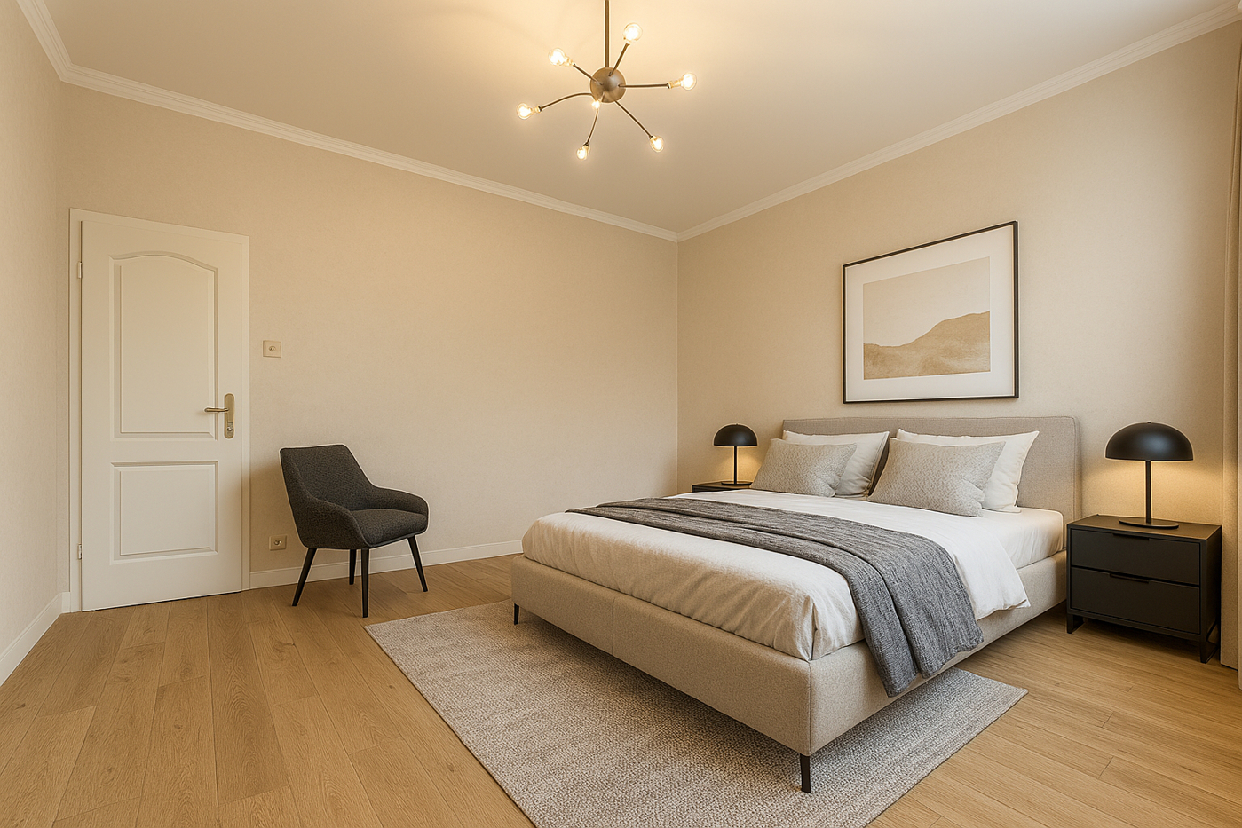 KI-Visualisierung Schlafzimmer EG