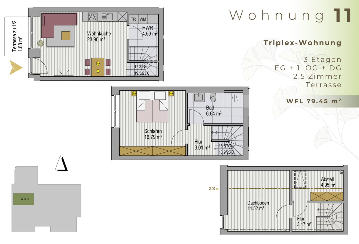 Grundriss Wohnung 11 