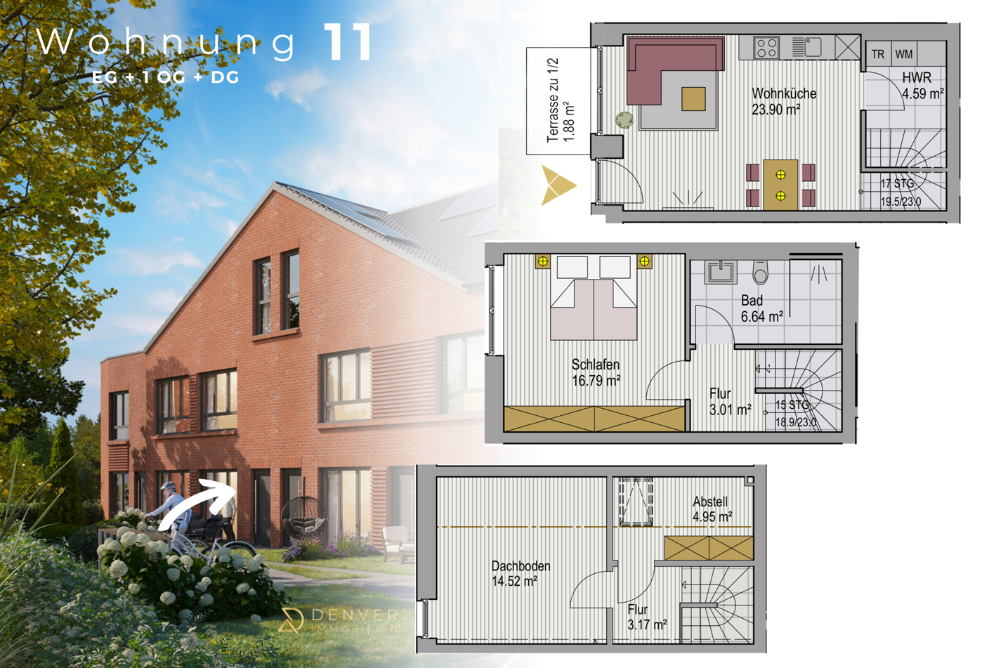 Wohnung 11 Triplex Maisonette