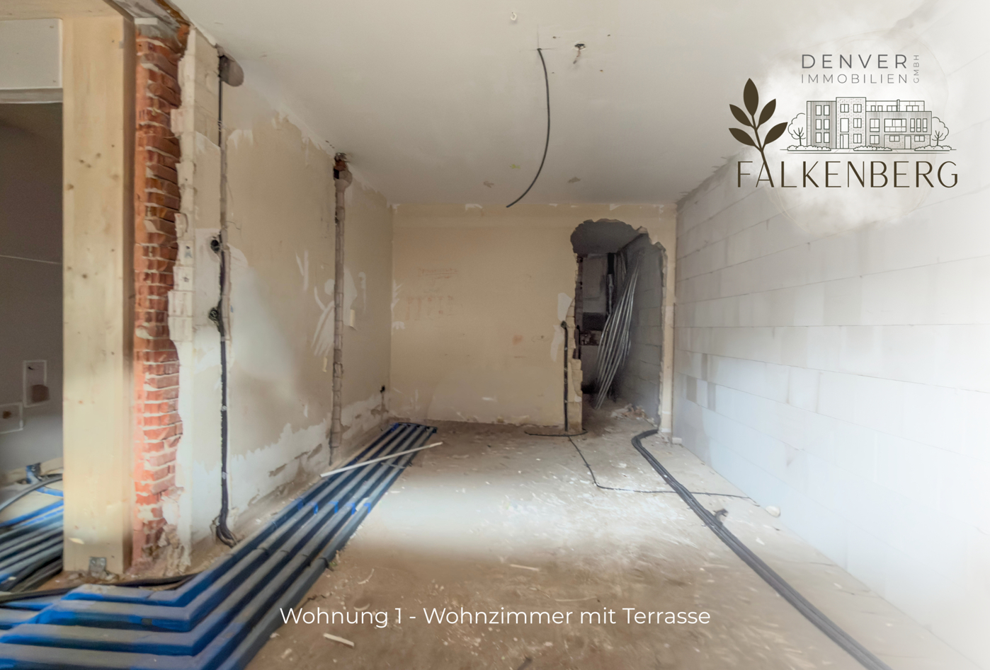 Wohnzimmer mit Terrasse