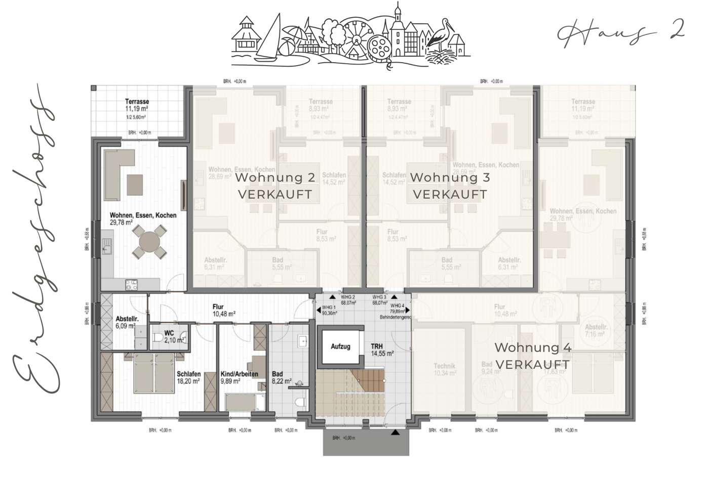 Grundriss Erdgeschoss Haus 2 