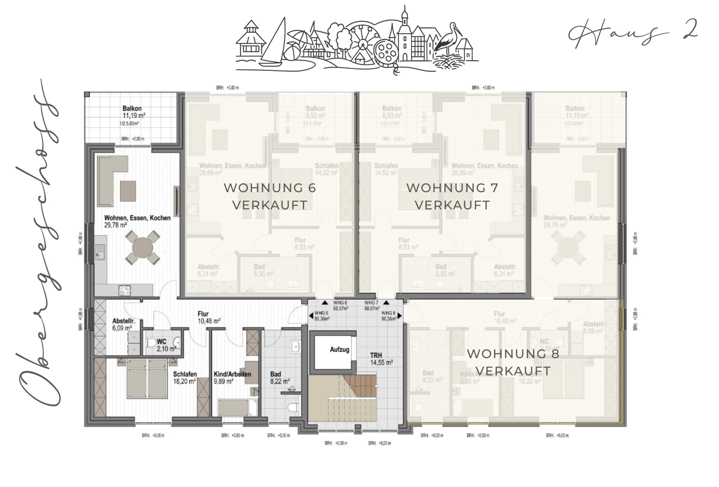 Grundriss Obergeschoss Haus 2