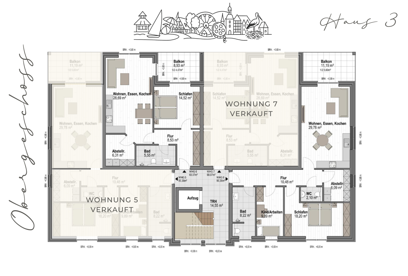 Grundriss Obergeschoss Haus 3