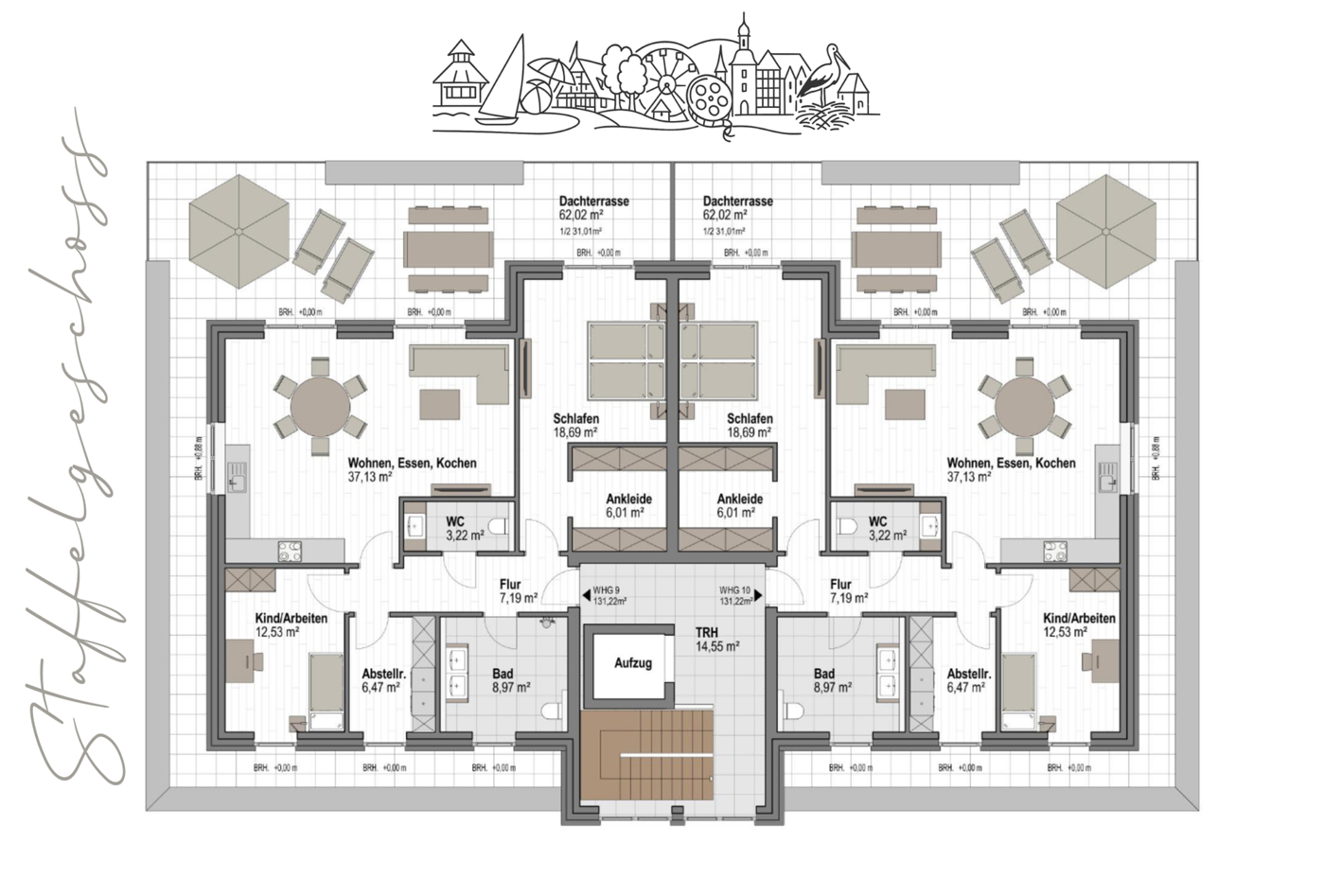 Grundriss Staffelgeschoss