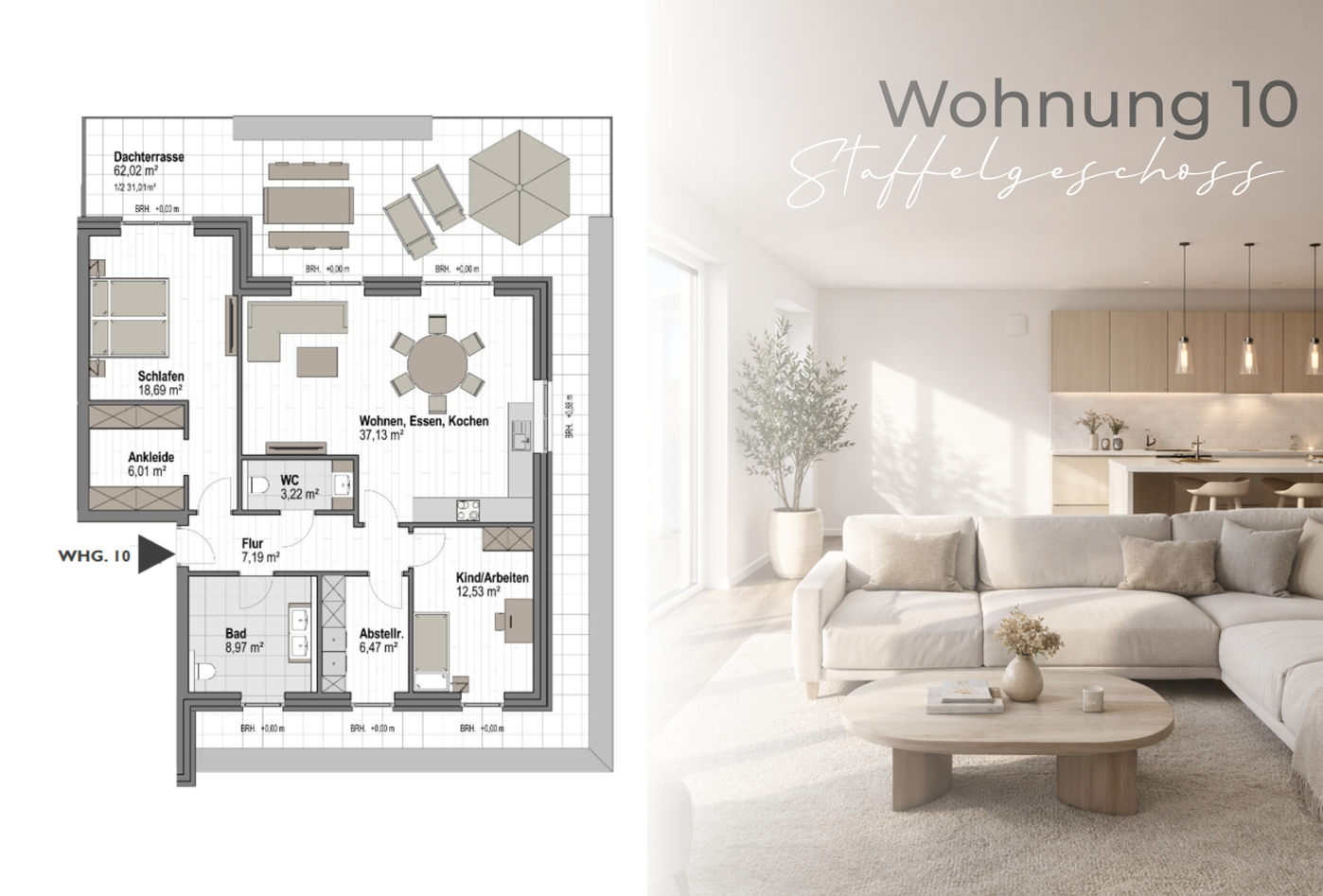 Penthouse der Extraklasse - Grundriss WE 10