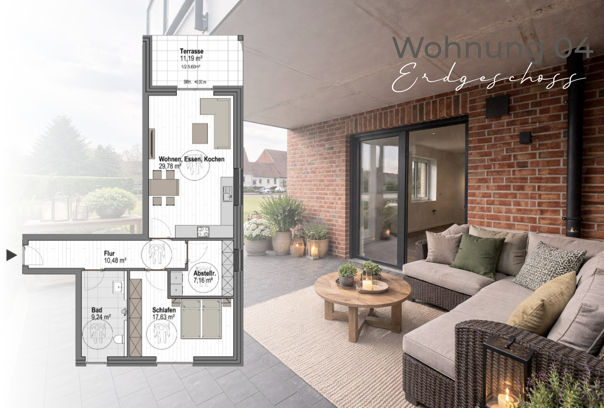 2-Zimmer ETW im Erdgeschoss - BarriereFREI