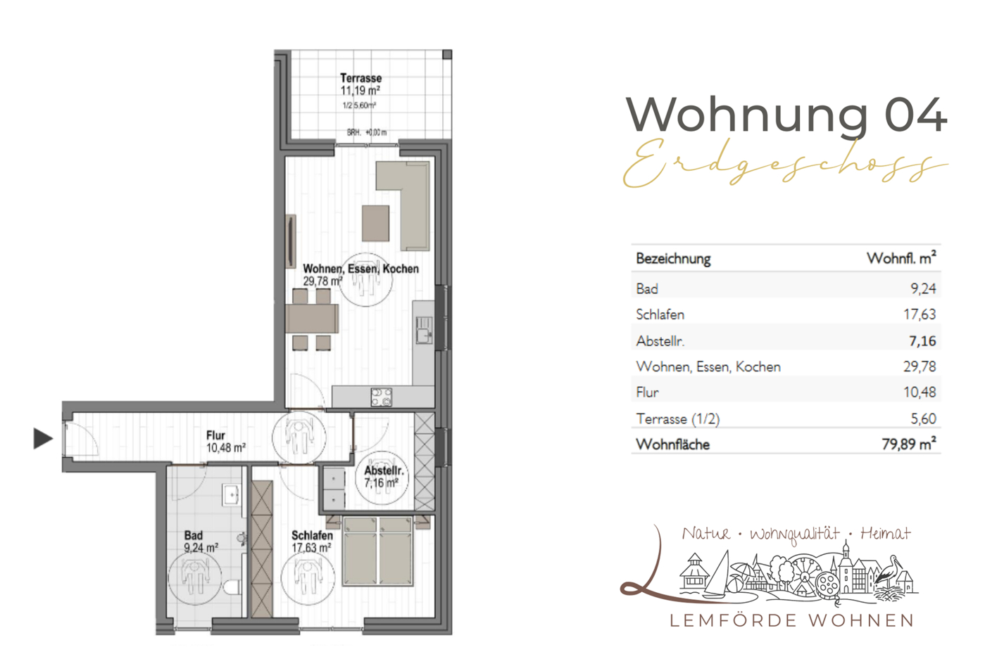 Grundriss WE 4