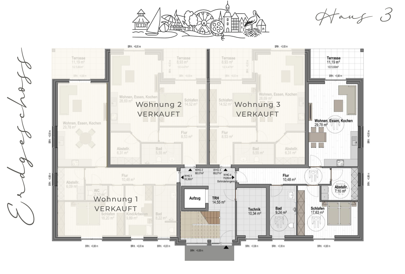 Grundriss Erdgeschoss Haus 3