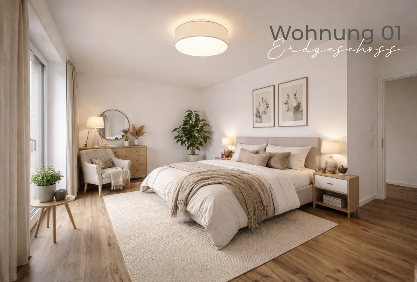 Beispiel Schlafzimmer WE1