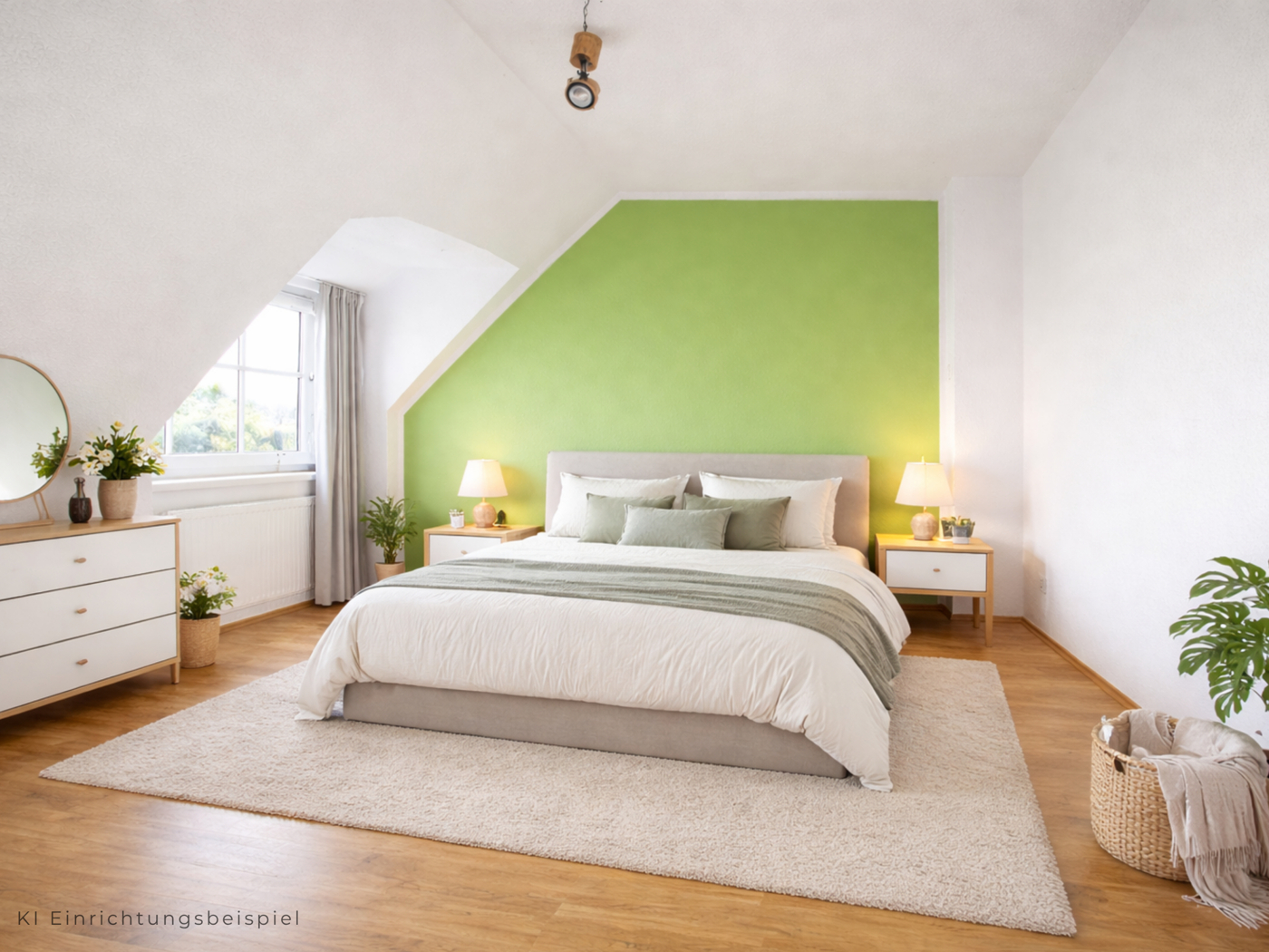 Schlafzimmer KI Visualisierung 